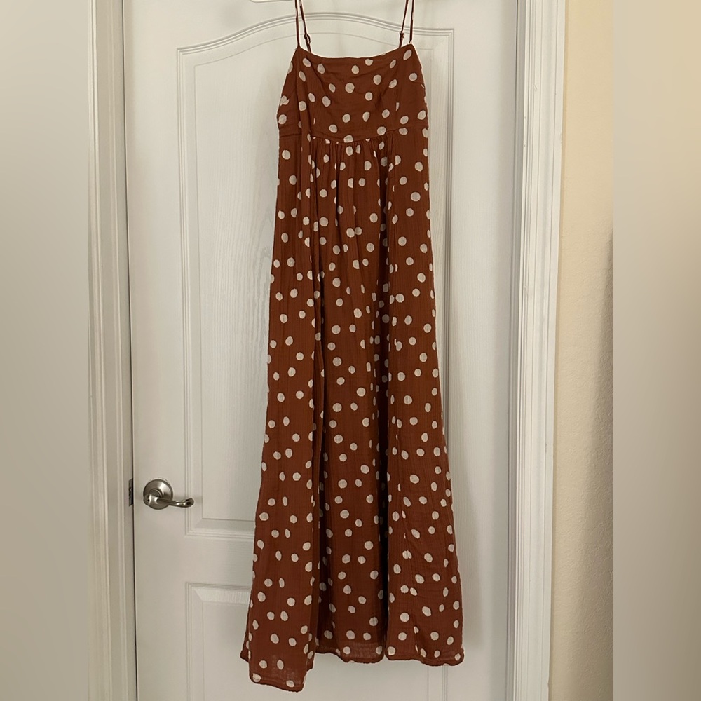 Abercrombie & Fitch Brown Polka Dot Dress